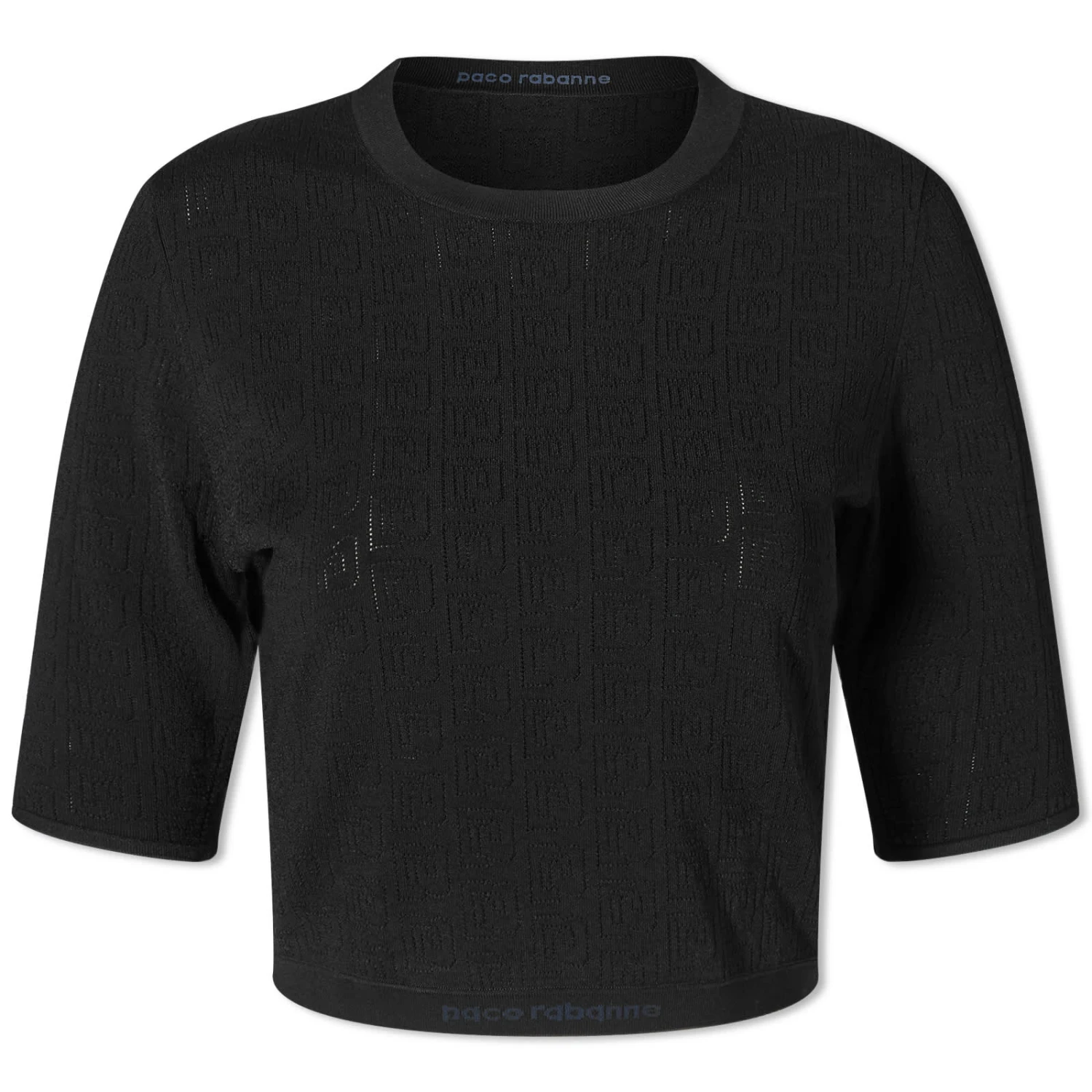 Paco Rabanne Intarsia Logo Top 3 Paco Rabanne Intarsia Logo Top