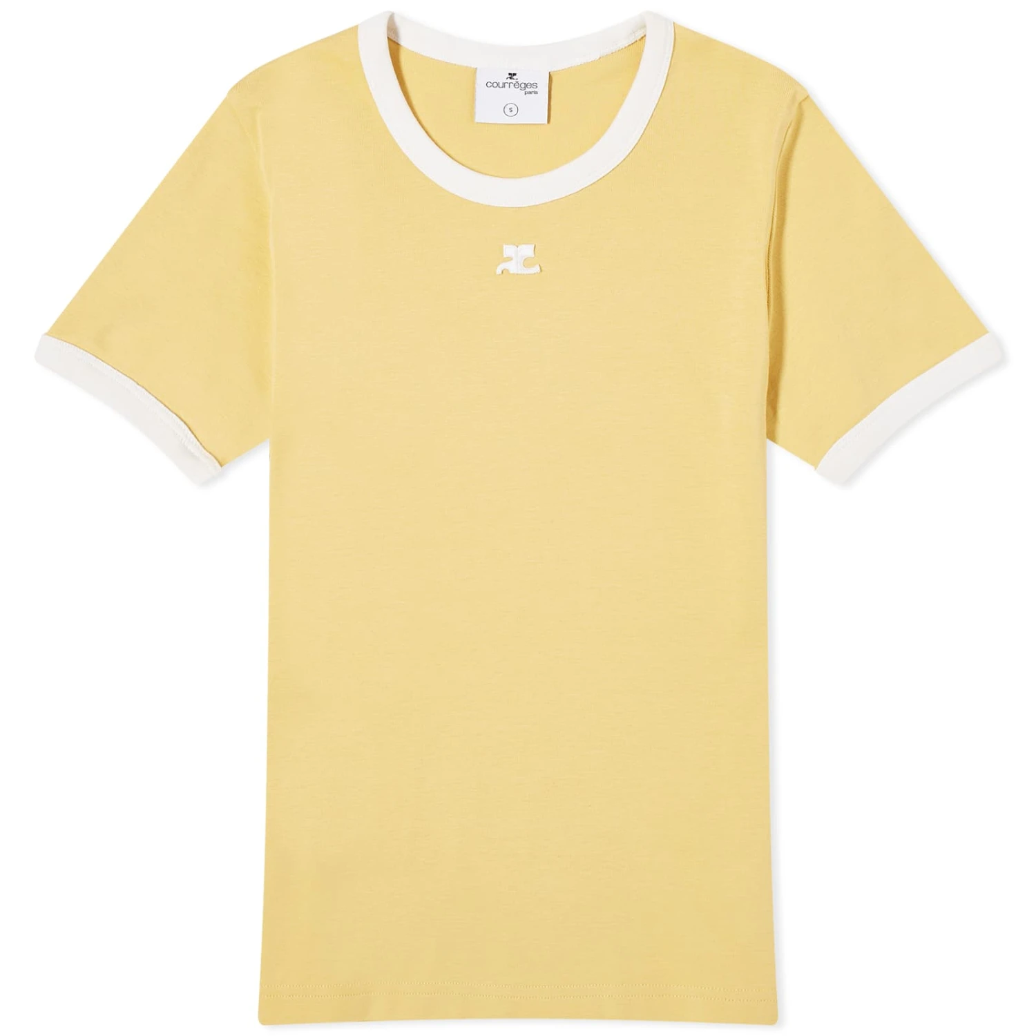 COURREGES Courrèges Contrast T-Shirt 3 COURREGES Courrèges Contrast T-Shirt