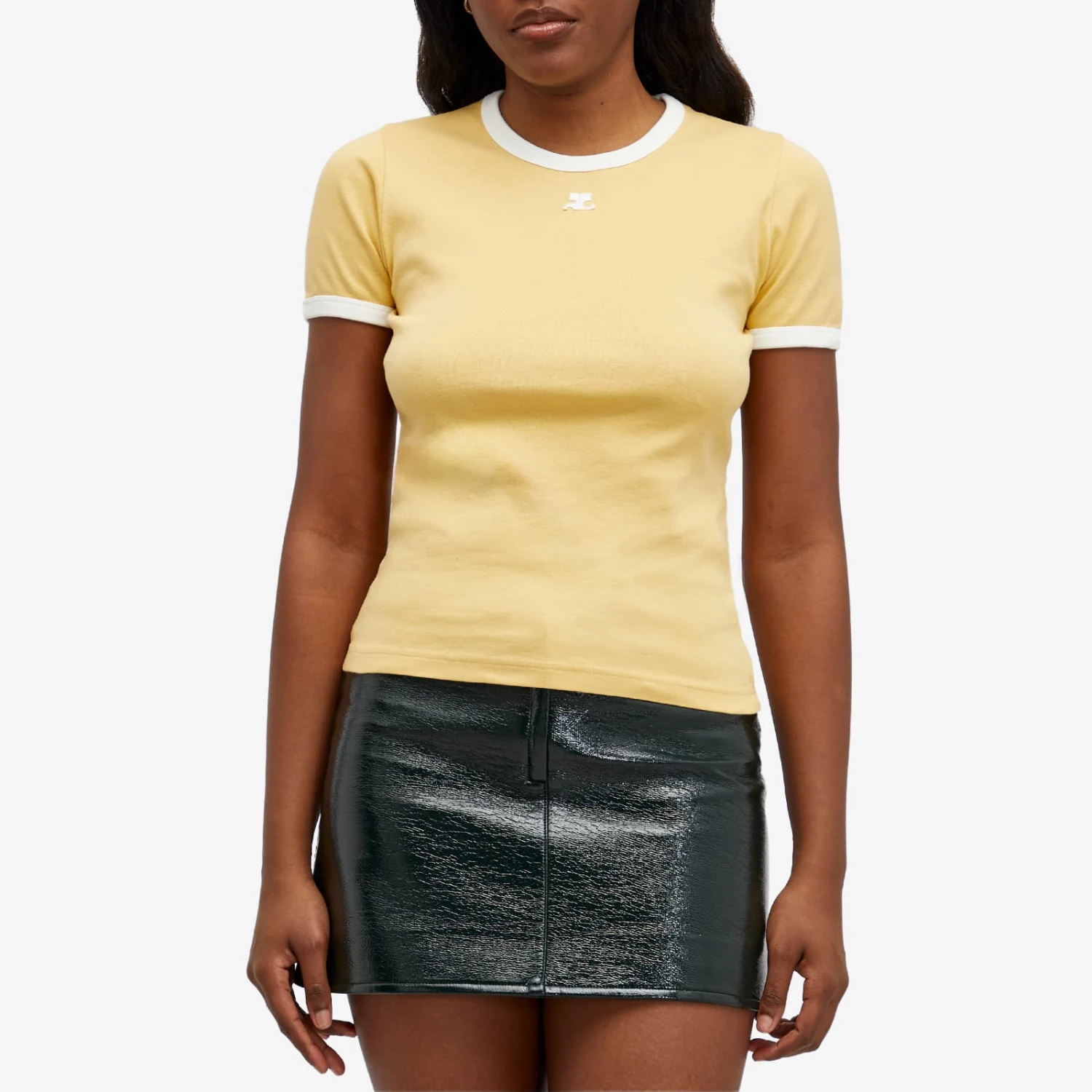 COURREGES Courrèges Contrast T-Shirt 4 COURREGES Courrèges Contrast T-Shirt - Image 2