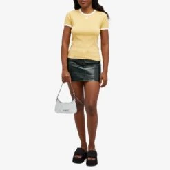 COURREGES Courrèges Contrast T-Shirt 10 COURREGES Courrèges Contrast T-Shirt -Vibrant Vogue 19 03 2024 AJ V223JTS017JS0070 B105 m9 1