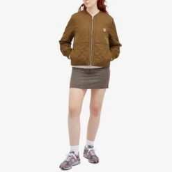 Maison Kitsune Quilted Blouson -Vibrant Vogue 19 12 2023 AJ LW02110WQ4016 P360 m8 1