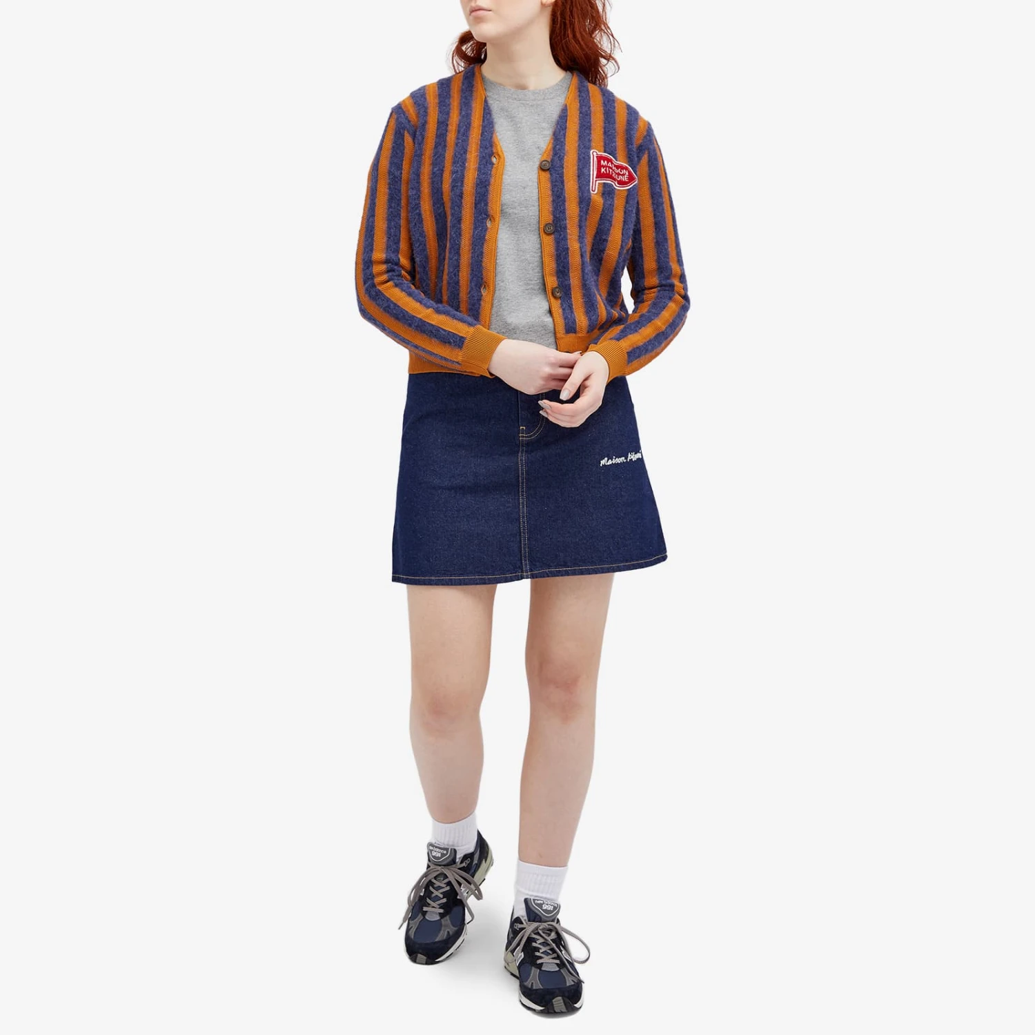 Maison Kitsune Striped Comfort Cardigan 6 Maison Kitsune Striped Comfort Cardigan - Image 4