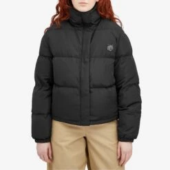 Maison Kitsune Tonal Fox Head Crop Puffer Jacket -Vibrant Vogue 20 12 2023 JA LW02207WQ4016 P199 6 1