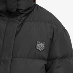 Maison Kitsune Tonal Fox Head Crop Puffer Jacket -Vibrant Vogue 20 12 2023 JA LW02207WQ4016 P199 9 1