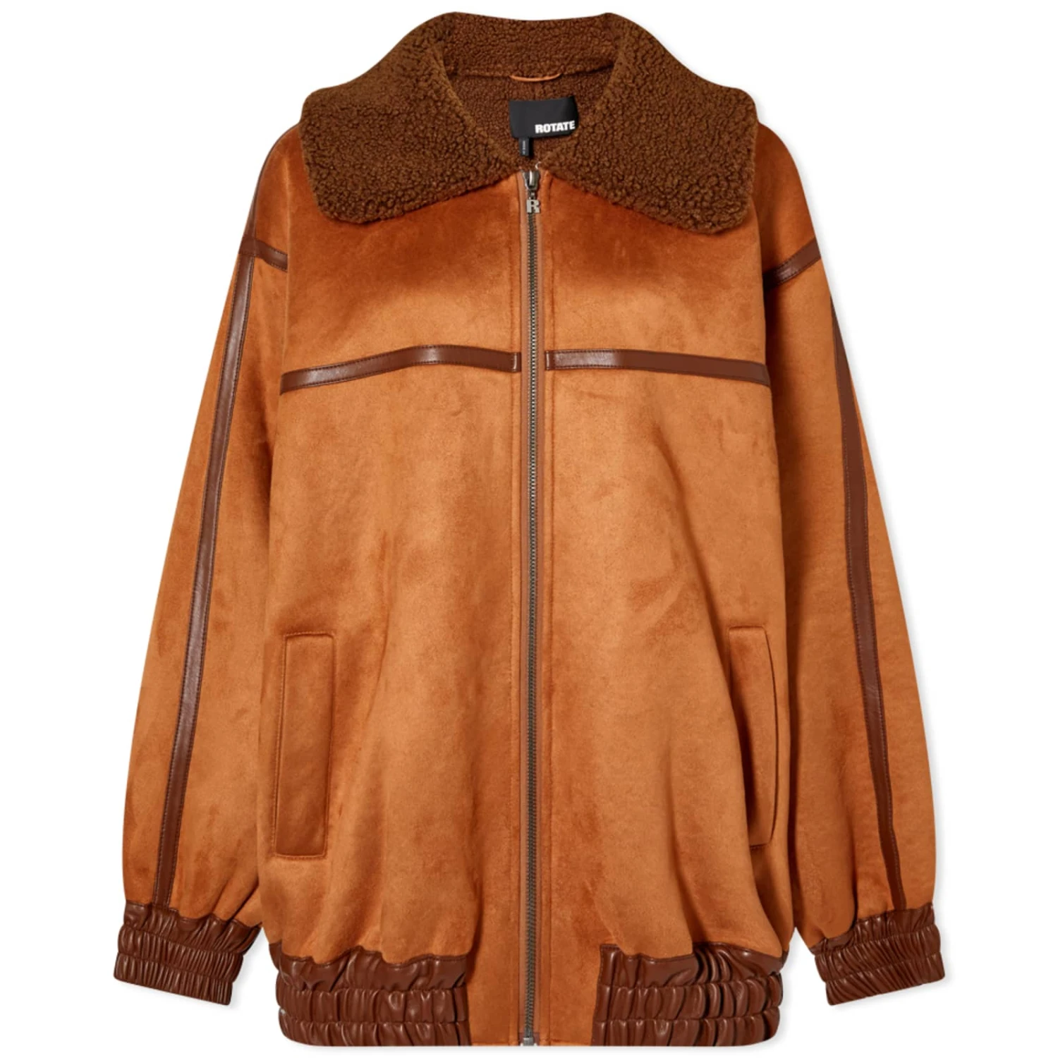 ROTATE Sunday Faux Shearling Bomber Jacket 3 ROTATE Sunday Faux Shearling Bomber Jacket