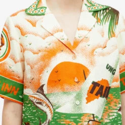 ALÉMAIS Bungalow Oversized Linen Shirt 11 ALÉMAIS Bungalow Oversized Linen Shirt -Vibrant Vogue 21 02 24 LS 3160T RED 10 1