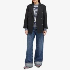 GANNI Logo Wool Mix O-Neck Pullover -Vibrant Vogue 22 01 2024 BLR K2094 683 m9 1