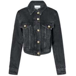GANNI Denim Crop Jacket