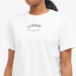 Ganni Thin Jersey Relaxed O-Neck T-Shirt -Vibrant Vogue 22 02 24 SI T3561 151 10 1