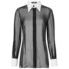 Dolce & Gabbana Chiffon Shirt -Vibrant Vogue 22 03 24 SI F5S24TFU1AT N0000 1 1