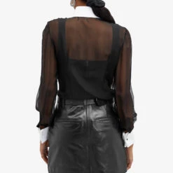 Dolce & Gabbana Chiffon Shirt -Vibrant Vogue 22 03 24 SI F5S24TFU1AT N0000 8 1