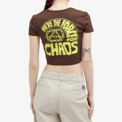 Obey Force For Chaos Crop T-Shirt -Vibrant Vogue 22 05 2024 JW 263782475 DBR 7 1
