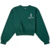 Sporty & Rich Vendome Cropped Crew Sweat -Vibrant Vogue 23 01 2024 AJ CRAW2365FO GRN 1 1