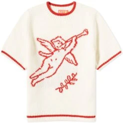 KITRI Ara Red 'Cherub' Knit Top