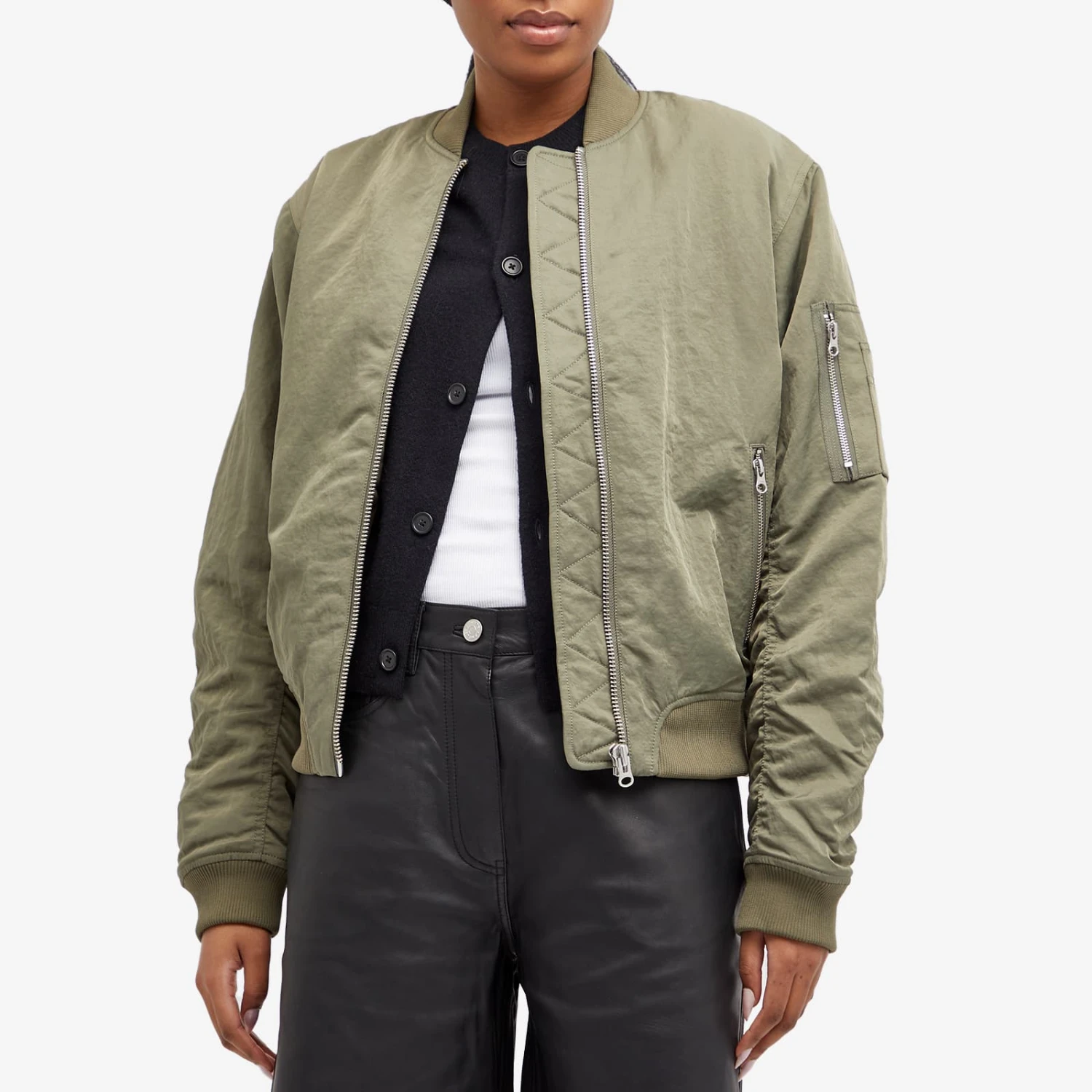 SAMSØE SAMSØE Samsøe Samsøe Mae Bomber Jacket 4 SAMSØE SAMSØE Samsøe Samsøe Mae Bomber Jacket - Image 2