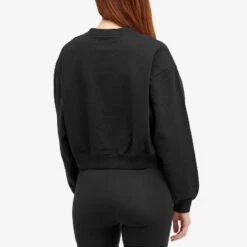 Sporty & Rich Athletic Cropped Sweat -Vibrant Vogue 24 01 2024 BLR CR881BK 7 1