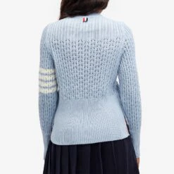 Thom Browne Pointelle Rib Stitch Wool Jumper 9 Thom Browne Pointelle Rib Stitch Wool Jumper -Vibrant Vogue 25 01 2024 LB FKA445A Y1024 8 1