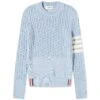 Thom Browne Pointelle Rib Stitch Wool Jumper -Vibrant Vogue 25 01 2024 LB FKA445A Y1024 m1 1