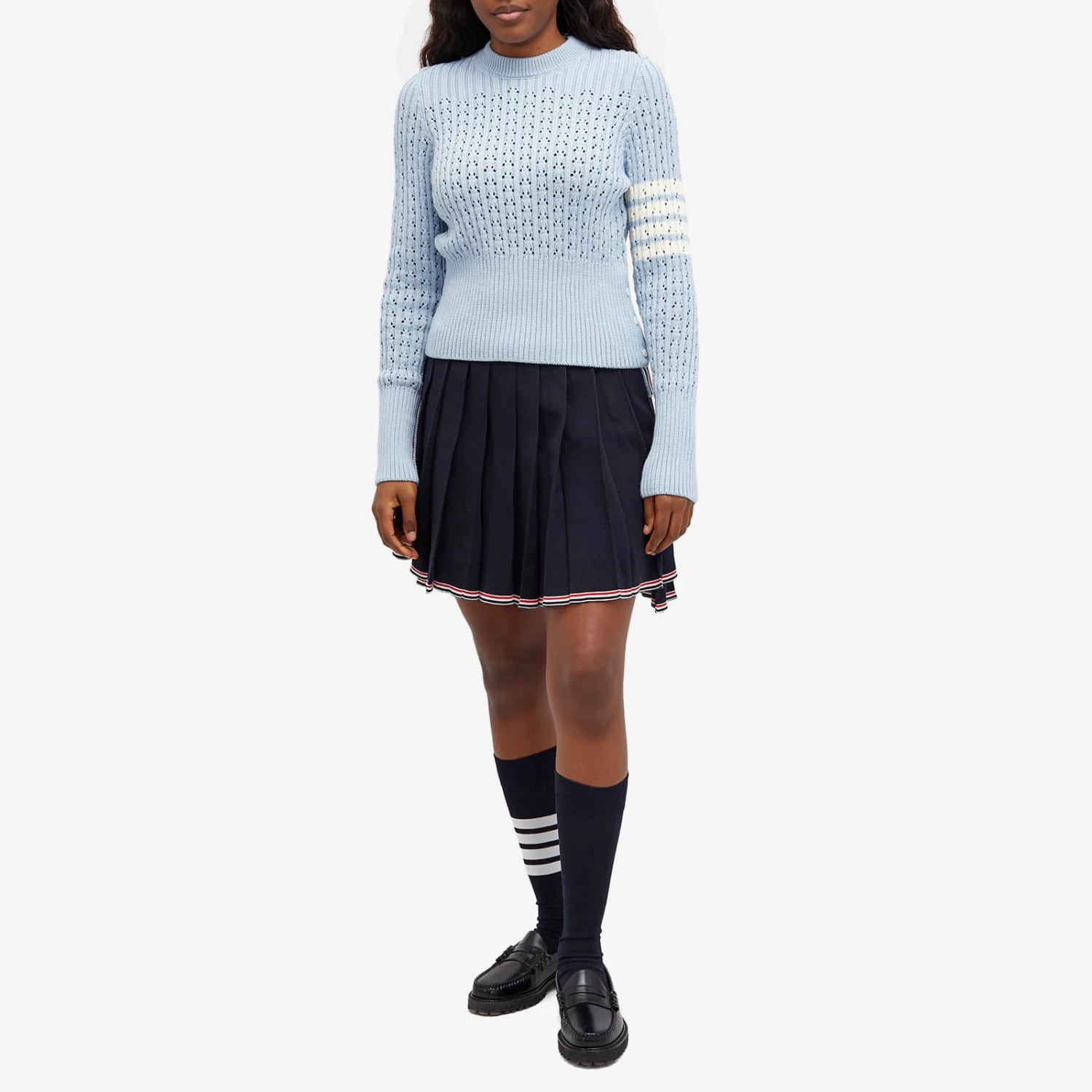 Thom Browne Pointelle Rib Stitch Wool Jumper 6 Thom Browne Pointelle Rib Stitch Wool Jumper - Image 4