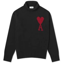 AMI ADC Large Funnel Knit Sweater