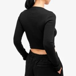 WARDROBE.NYC X Hailey Bieber Long Sleeve T-Shirt -Vibrant Vogue 26 02 24 ls 26 02 2024 ls w1043r09 blk 7