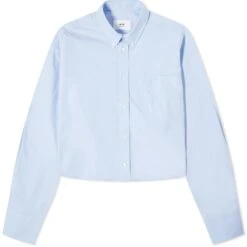 AMI Paris Tonal ADC Cropped Oversized Shirt
