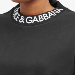 Dolce & Gabbana Collar Logo Sweatshirt -Vibrant Vogue 27 03 2024 JW F9R50Z N0000 9 1