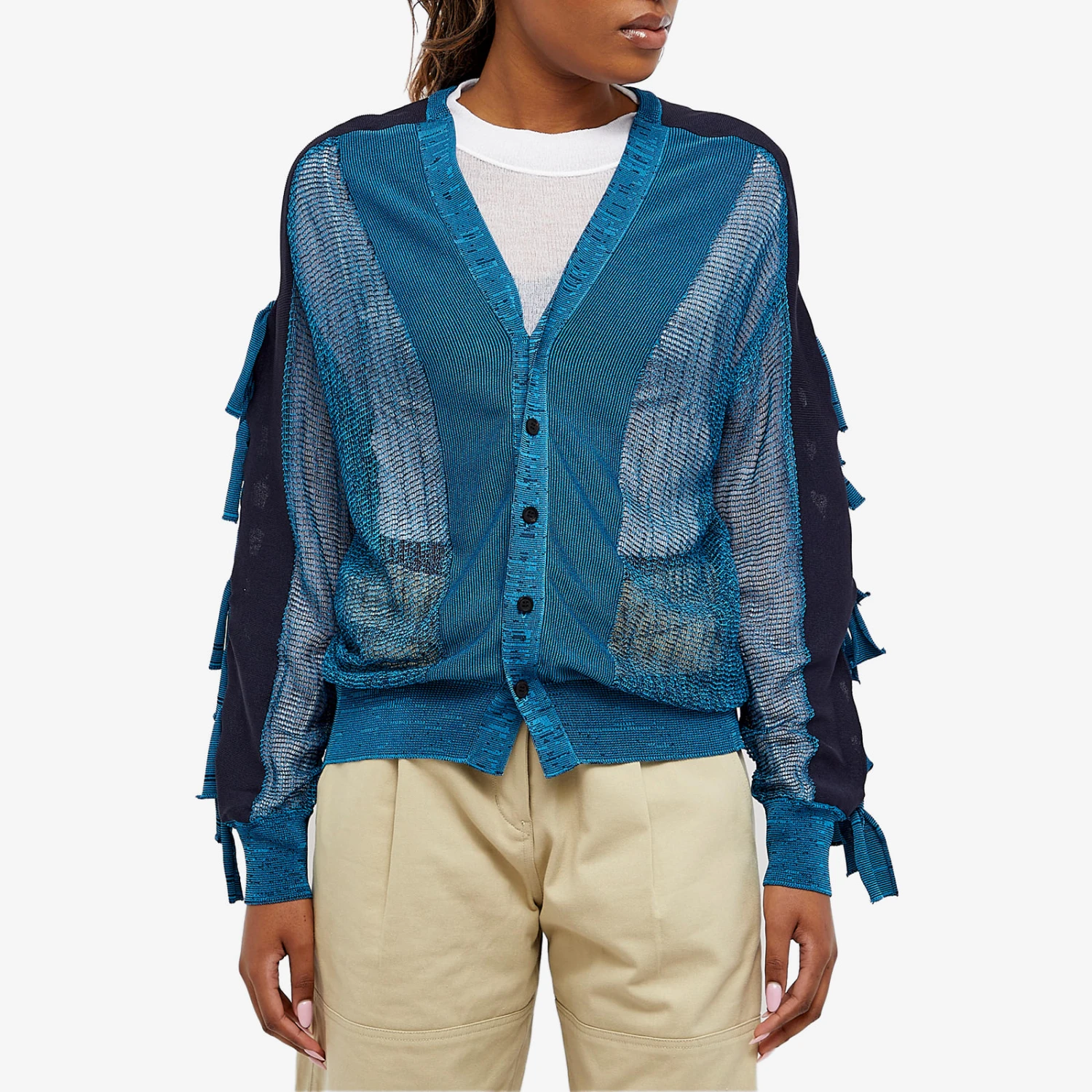 Toga Pulla Fringe Knit Cardigan 4 Toga Pulla Fringe Knit Cardigan - Image 2