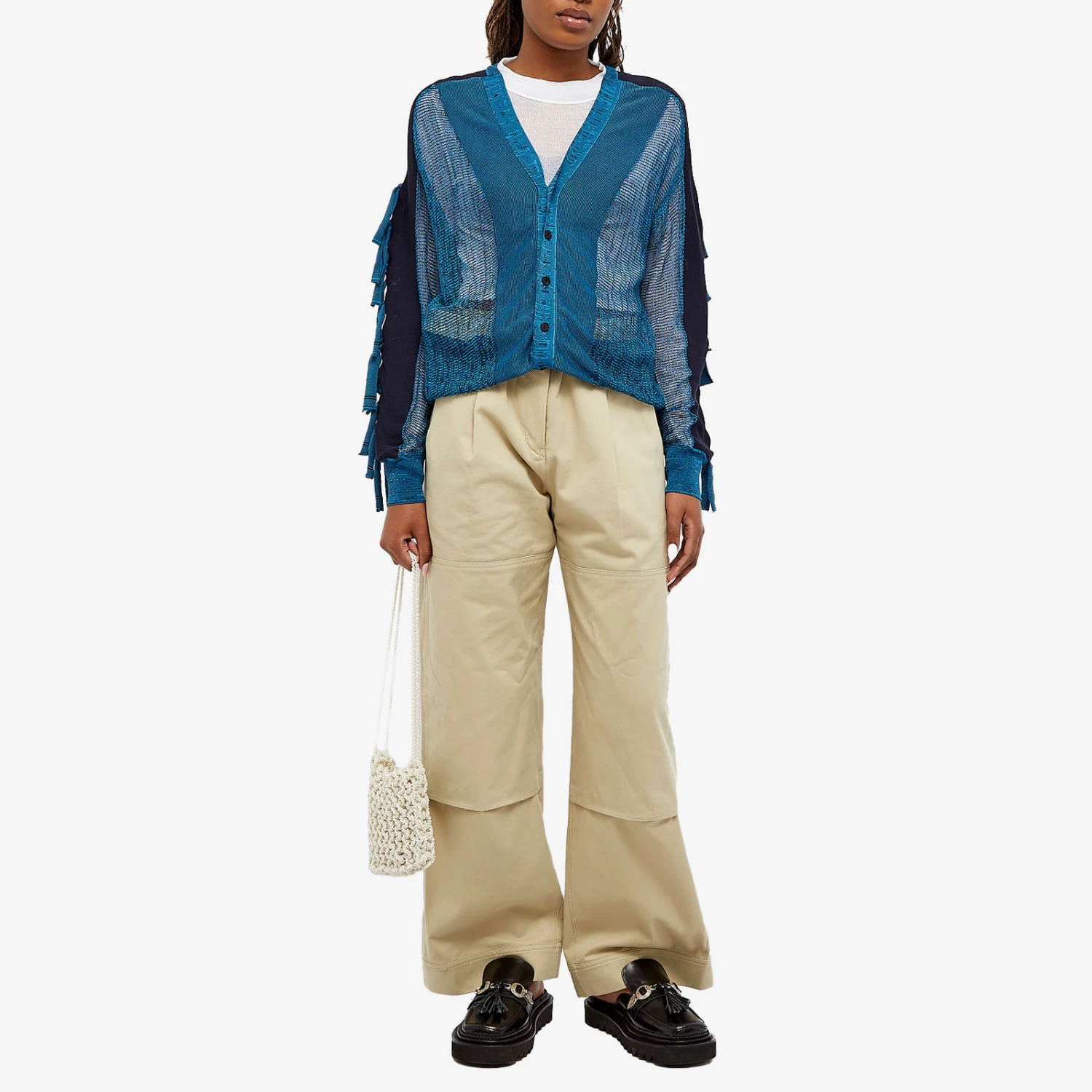 Toga Pulla Fringe Knit Cardigan 7 Toga Pulla Fringe Knit Cardigan - Image 5