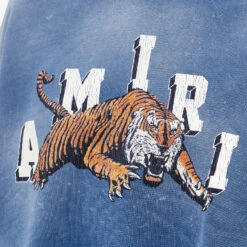 AMIRI Vintage Cropped Tiger Logo Hoodie -Vibrant Vogue 27 07 2023 BLR PF23WJH001 CTT 9 1