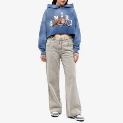 AMIRI Vintage Cropped Tiger Logo Hoodie -Vibrant Vogue 27 07 2023 BLR PF23WJH001 CTT m8 1