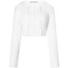 Alexander Wang Drop Shoulder Crop Sweatshirt 1 Alexander Wang Drop Shoulder Crop Sweatshirt -Vibrant Vogue 28 03 24 NS 4KC2241014 100 1 1