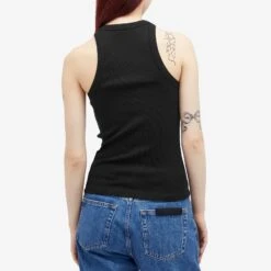 Anine Bing Eva Tank 9 Anine Bing Eva Tank -Vibrant Vogue 28 05 24 SI A 08 0151 000 BLK 7 1