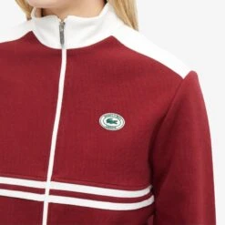 Sporty & Rich X Lacoste Pique Track Jacket -Vibrant Vogue 28 07 2023 aj srl ptjkt pf 9