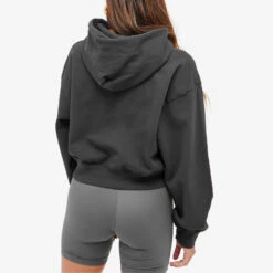 Sporty & Rich Vendome Cropped Hoodie -Vibrant Vogue 28 08 2023 LB HC961BK 7 1