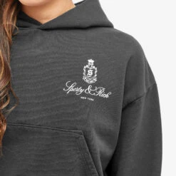 Sporty & Rich Vendome Cropped Hoodie -Vibrant Vogue 28 08 2023 LB HC961BK 9 1