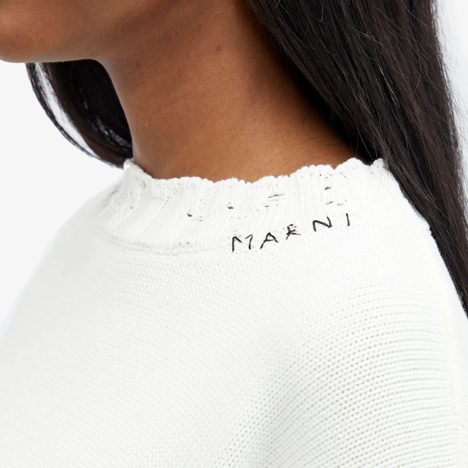 Marni Dishevelled Cotton Gauge Crew Knit 7 Marni Dishevelled Cotton Gauge Crew Knit - Image 5