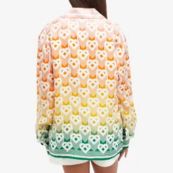 Casablanca Heart Monogram Silk Long Sleeve Shirt -Vibrant Vogue 29 04 2024 JD U WS24 SH 006 02 7 1