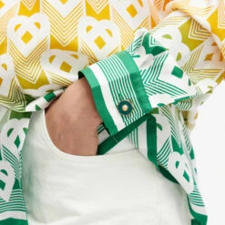 Casablanca Heart Monogram Silk Long Sleeve Shirt -Vibrant Vogue 29 04 2024 JD U WS24 SH 006 02 9 1