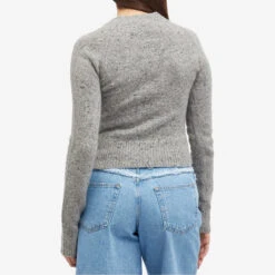 AMI Paris Ami Logo Crew Jumper -Vibrant Vogue 29 04 2024 JW FKS035 KN0038 096 7 1