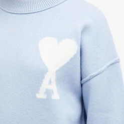 AMI Paris Off White Big ADC Crew Jumper -Vibrant Vogue 29 04 24 LS UKS006 018 843 9 1