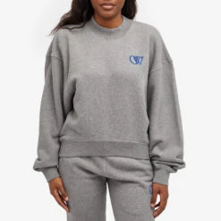 Off-White Flock Oversize Crewneck 8 Off-White Flock Oversize Crewneck -Vibrant Vogue 31 01 24 TC OWBA075S24FLE0040846 6 1