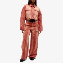 Heron Preston Distressed Canvas Jacket -Vibrant Vogue 31 10 23 NS HWEA051F23FAB0012501 m8 1